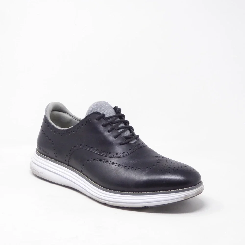 Cole Haan Mens OriginalGrand Ultra Wingtip Oxford Shoes Black C32058 Size 13